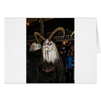 Horned Japansk Djävulen Mask Hälsningskort