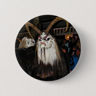 Horned Japansk Djävulen Mask Knapp
