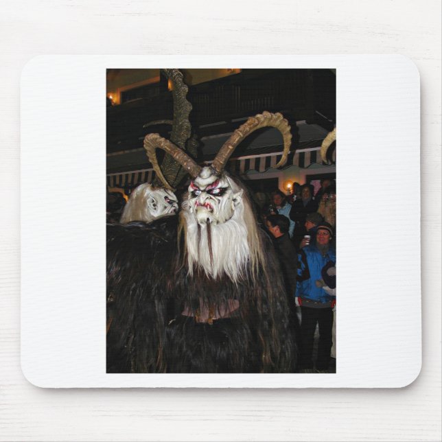 Horned Japansk Djävulen Mask Musmatta (Framsidan)