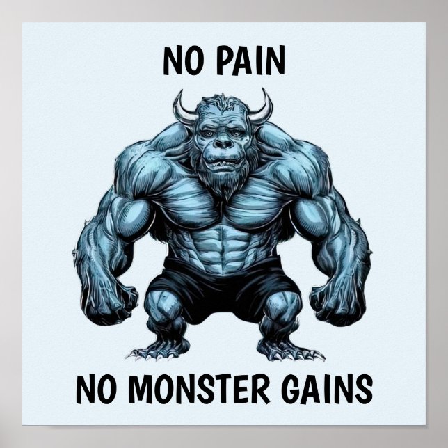 Horned Monster Poster (Framsidan)