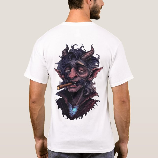 Horned Mystical Ghoul T Shirt (Baksida)