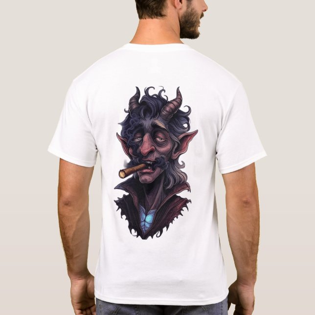 Horned Mystical Ghoul T Shirt (Baksida)