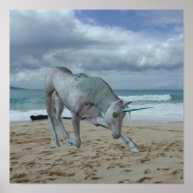 Horned Unicorn Poster (Framsidan)