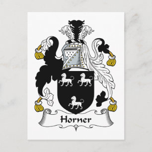 Horner Family Crest Vykort