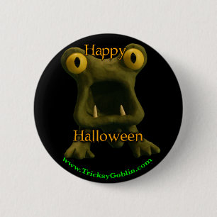 Hornerlig Monster Halloween-knapp Knapp