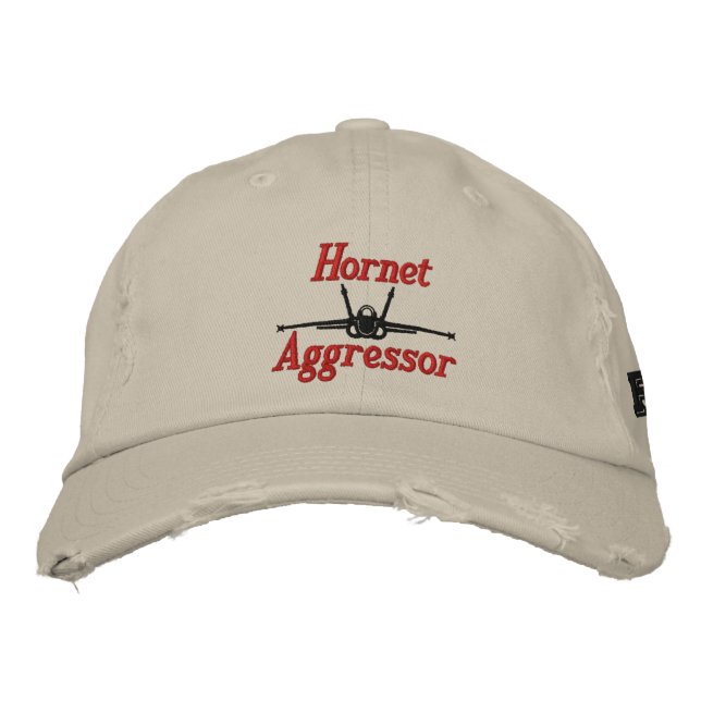 Hornet Aggressor Golf Hat Broderad Keps (Framsida)