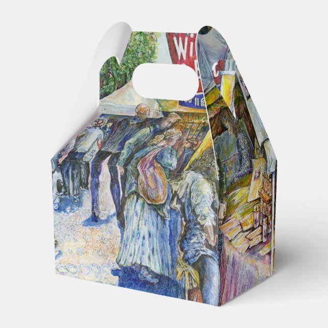 Hörnet av den flygande Gris-gården och Vin en bit. Presentaskar (Baksidan Sidan)