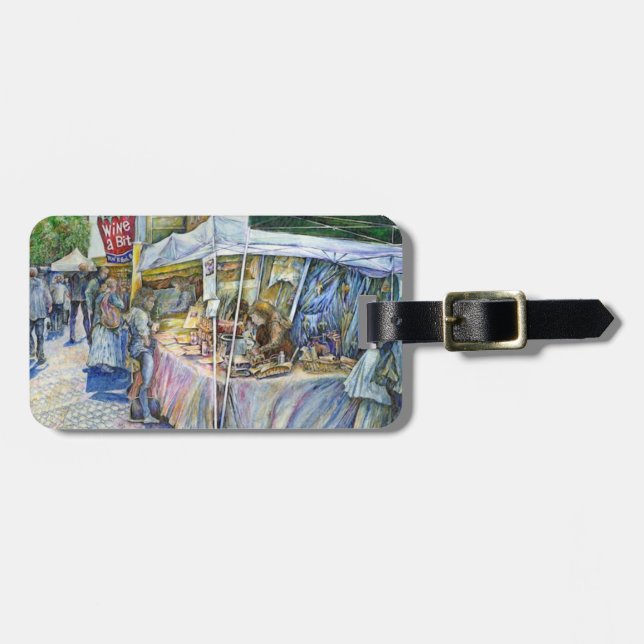 Hörnet på flygplansbagaget för Gris och Vin  Bagagebricka (Horisontell Framsida)