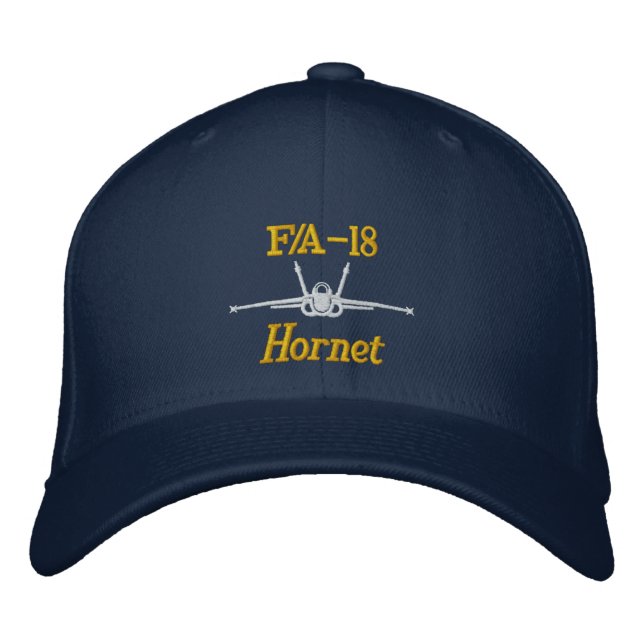 Hornet Wool FLEX FIT Golf Hat Broderad Keps (Framsida)