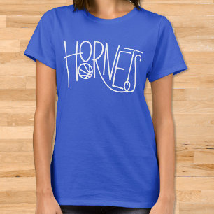 Hornets Basketboll Ungdomslag Rec League Mamma Blå T Shirt