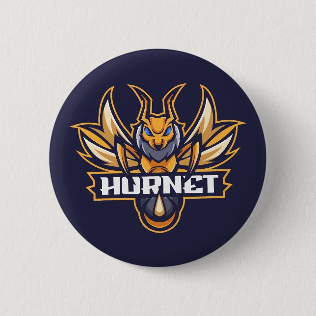 Hornets Mascot Button Knapp (Framsida)