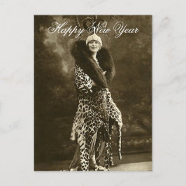 Hornhatt och Jacka nytt år Helg Vykort