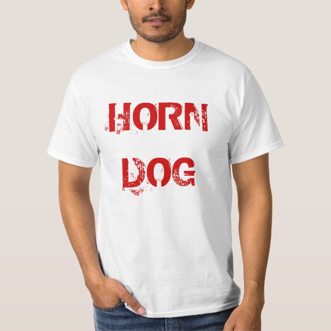 "Hornhund" t-skjorta T-shirt (Framsida)