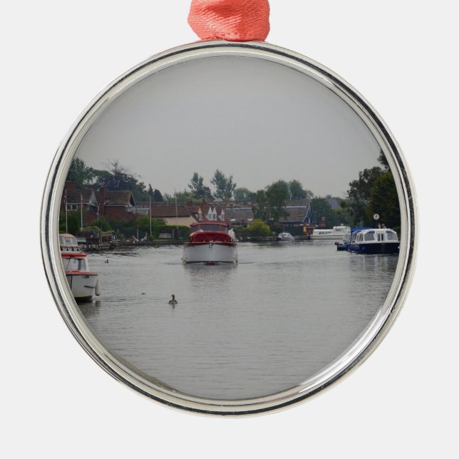Horning vid floden Bure Julgransprydnad Metall (Framsidan)