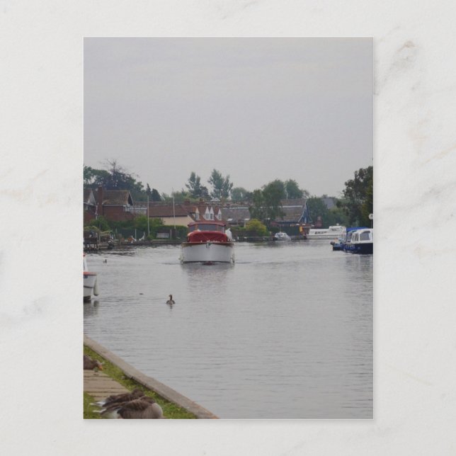 Horning vid floden Bure Vykort (Framsida)