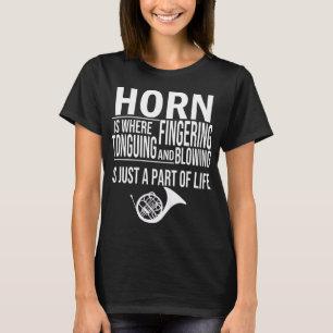 Hornist Music Marching Fransk Horn Player T Shirt