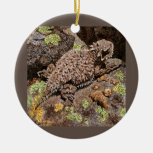 Hornödlampa Julgransprydnad Keramik