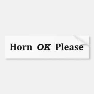 HornOkPlease Bildekal