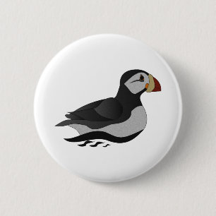 Hornpuffin Swimming Bird Knapp