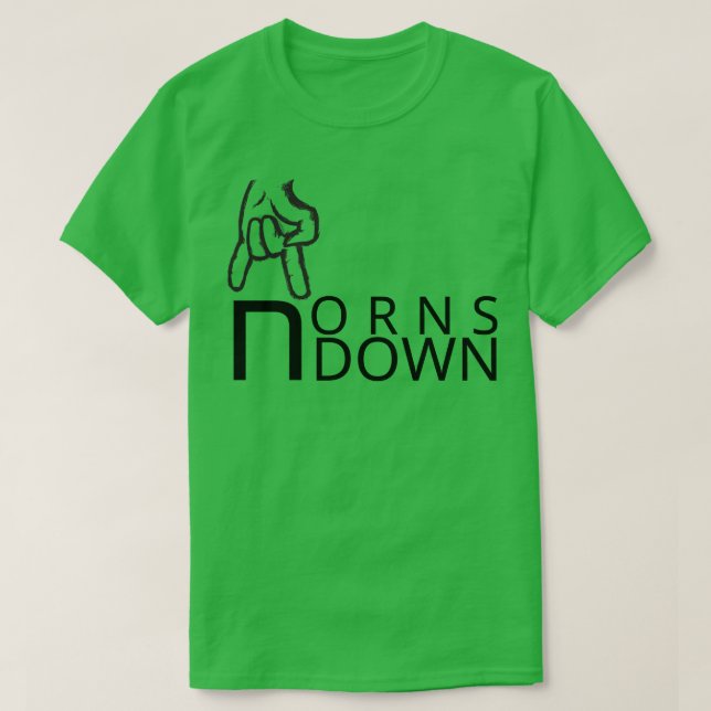 Horns Down 1 T Shirt (Design framsida)