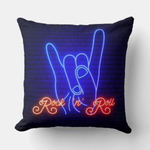 Horns Up Sten 'n Roll Kudde