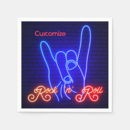 Horns Up Sten 'n Roll Pappersservett