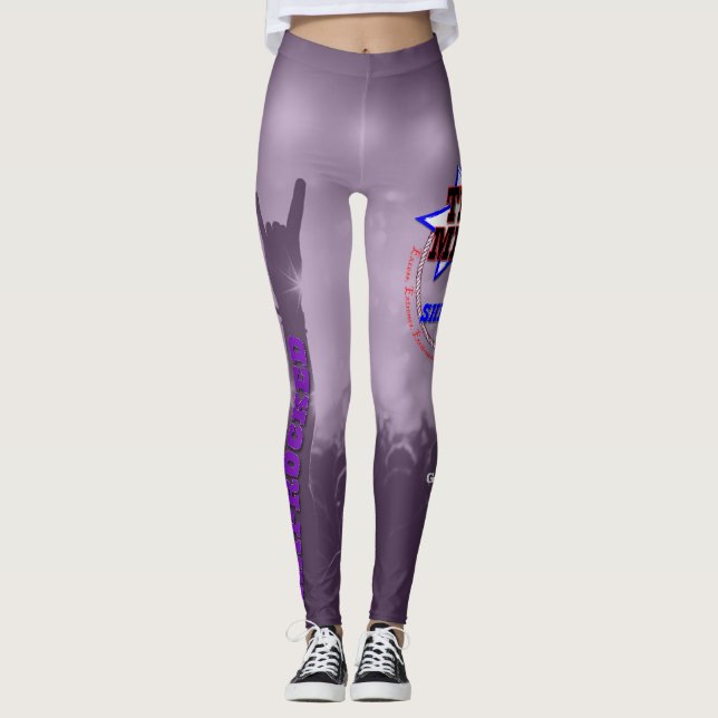 Horns upp!  Lilor Leggings (Framsida)
