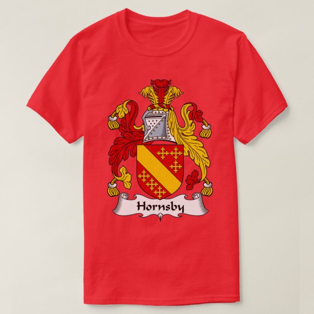 Hornsby Jackar Arm Family Crest T Shirt (Design framsida)