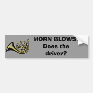 HORNSLAG! Gör chauffören? Bildekal