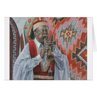 Hornspelare Hälsningskort