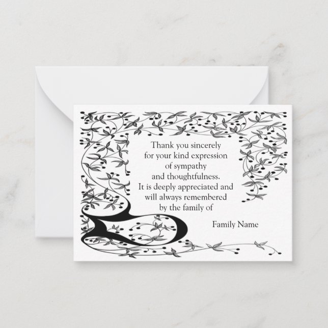 Hörnsteckning ram efter funktionskort anteckningskort (Framsida)