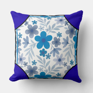 Hörnsten Blossom Indigo Kudde