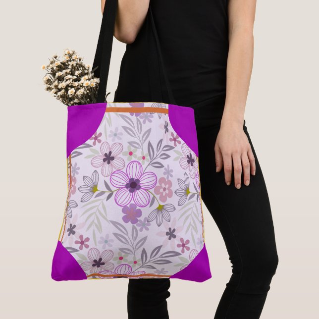 Hörnsten Blossom Lavendel Tygkasse (Närbild)