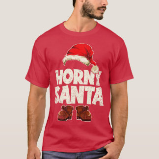 Horny Santa Funny Jultomten T Shirt