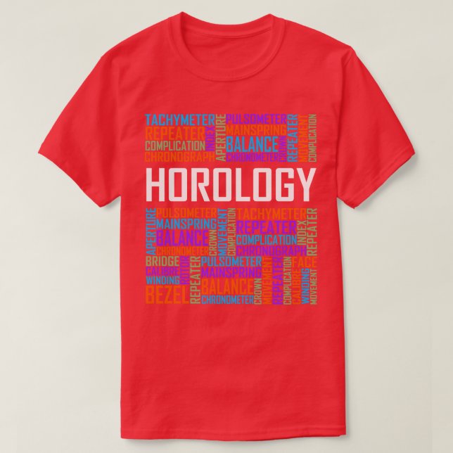 Horology Ord T Shirt (Design framsida)