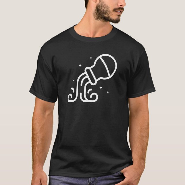 Horoscope Aquarius Zodiac Astrology Sign 2 T Shirt (Framsida)