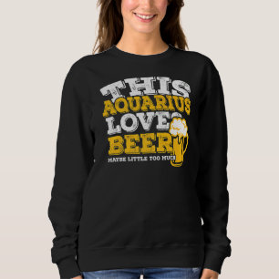 Horoscope Aquarius Zodiac Sign Kärlek Beer T Shirt
