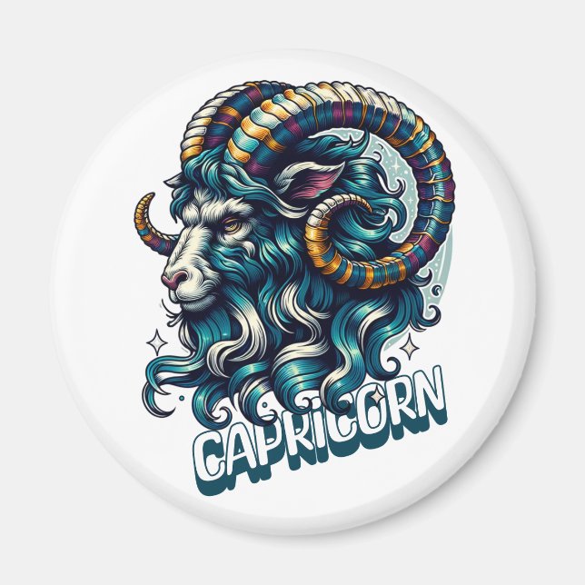 Horoscope Astrological Sign Capricorn Magnet (Framsidan)