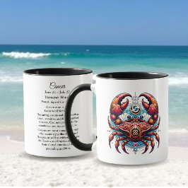 Horoscope Astrological Sign for Cancer the Crab Mugg
