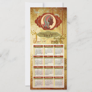Horoscope Calendar Card 2017 ~ Våg