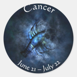 Horoscope Cancer Kodiac Astrology Crab Sticker Runt Klistermärke