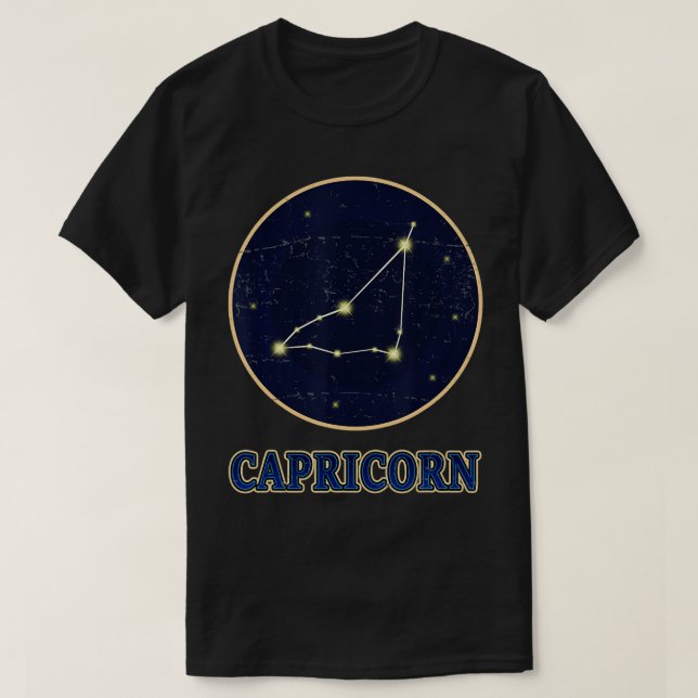 Horoscope Capricornus Zodiac Constellation Caprico T Shirt (Design framsida)