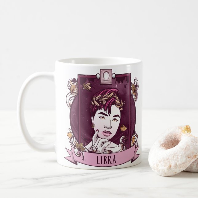 Horoscope - LIBRA Kaffemugg (Med munk)