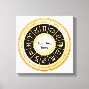 Horoscope Mandala Canvastryck