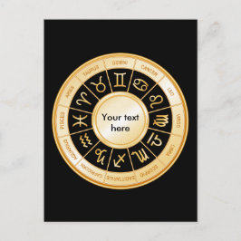 Horoscope Mandala Inbjudan Vykort