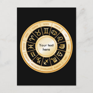 Horoscope Mandala Inbjudan Vykort