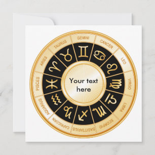Horoscope Mandala Inbjudningar