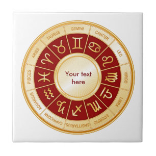 Horoscope Mandala Kakelplatta