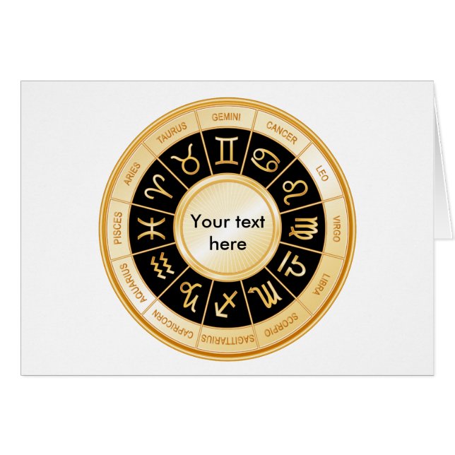 Horoscope Mandala OBS Kort (Framsidan Horizontal)