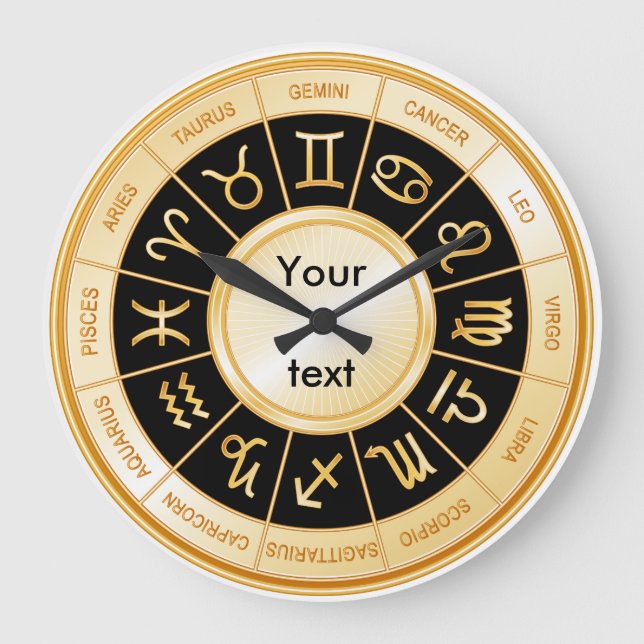 Horoscope Mandala Stor Klocka (Framsida)